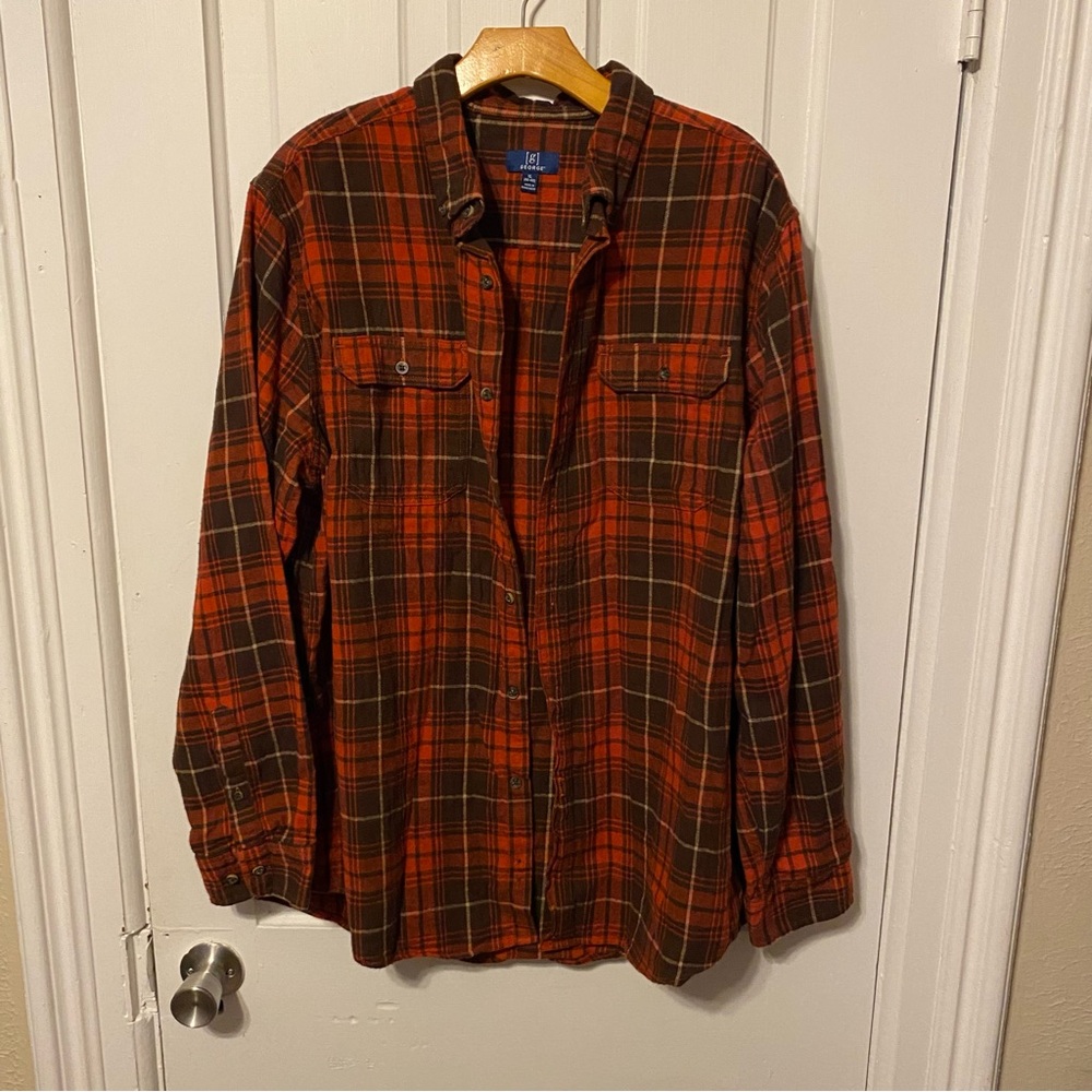 Flannel Plaid Button Down - Spiced Cider